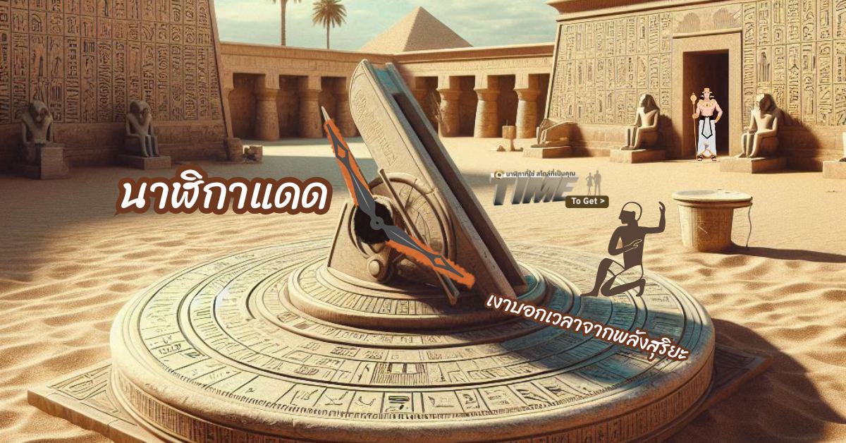 นาฬิกาแดด เงาบอกเวลา