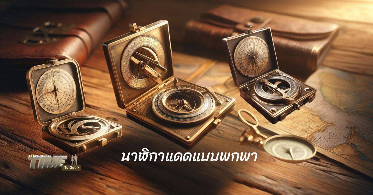 นาฬิกาแดด แบบพกพา